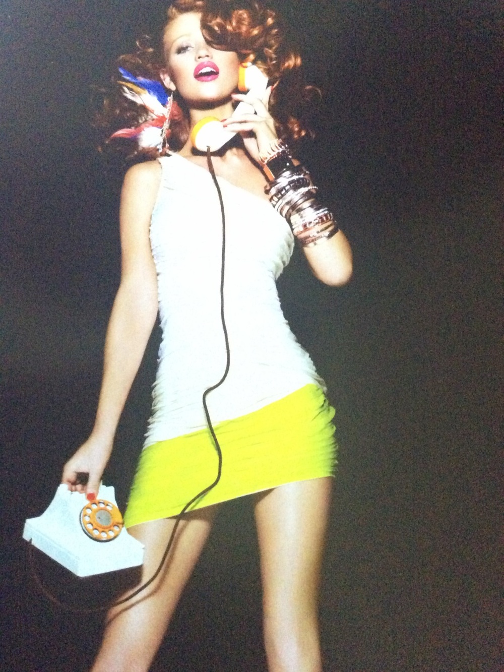 Bebe Asymmetric Ombré Dress Y2K